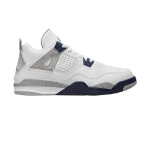 2022 Air Jordan 4 Retro PS Midnight Navy Little Kid 10.5C 10 1/2 Blue White